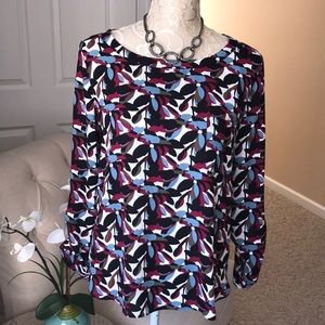 LOFT high/low blouse EUC size S